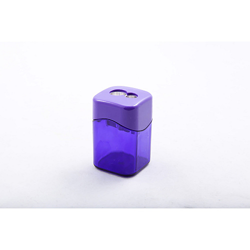 Baumgartens Dual Hole Wave Sharpener with Receptacle Handheld - 2 Hole(s) - 2.1" Height x 2" Width - Plastic - Assorted - 1 Each (19060)