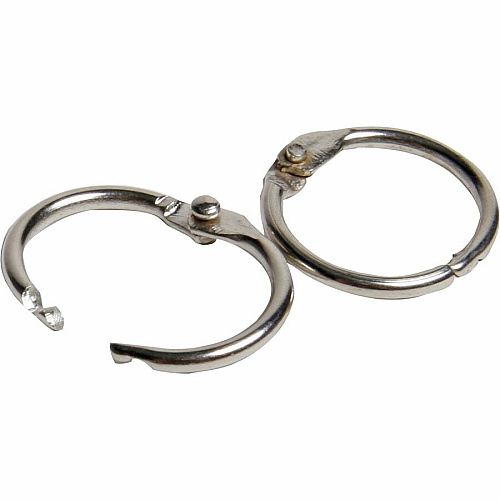 CLI Multipurpose Book Rings 0.5" Diameter - Round - Silver - Steel - 100 / Box (R09)