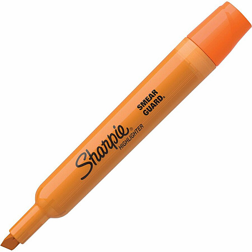 Sharpie Tank Style Accent Highlighters Chisel Marker Point - Yellow, Orange, Pink, Blue Ink - 4 / Pack (25174PP)