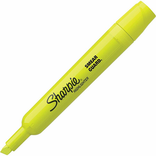 Sharpie Tank Style Accent Highlighters Chisel Marker Point - Yellow, Orange, Pink, Blue Ink - 4 / Pack (25174PP)