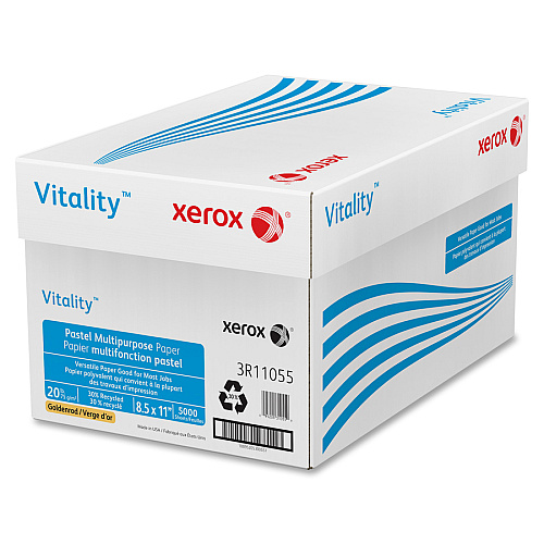 Xerox Vitality Multipurpose Pastel Paper Letter - 8 1/2" x 11" - 20 lb Basis Weight - Jam-free - Goldenrod - 500 / Ream (3R11055)