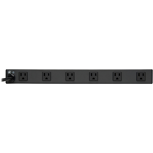 Tripp Lite by Eaton 1U Rack-Mount Power Strip, 120V, 15A, 5-15P, 12 Right-Angle 5-15R Outlets (6 Front-Facing, 6 Rear-Facing), 15 ft. (4.57 m) Cord NEMA 5-15P - 12 x NEMA 5-15R - 15 ft Cord - 15 A Current - 120 V AC Voltage - Rack-mountable - B (RS1215RA)