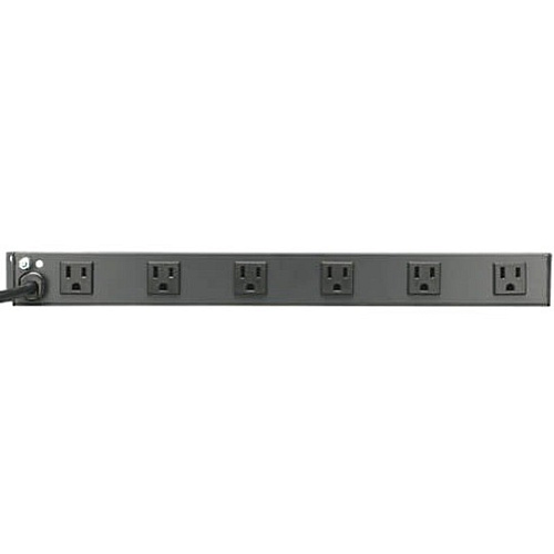 Tripp Lite by Eaton 1U Rack-Mount Power Strip, 120V, 15A, 5-15P, 12 Right-Angle 5-15R Outlets (6 Front-Facing, 6 Rear-Facing), 15 ft. (4.57 m) Cord NEMA 5-15P - 12 x NEMA 5-15R - 15 ft Cord - 15 A Current - 120 V AC Voltage - Rack-mountable - B (RS1215RA)