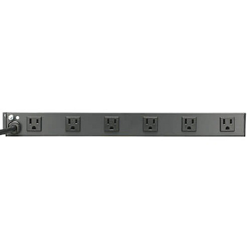 Tripp Lite by Eaton 1U Rack-Mount Power Strip, 120V, 15A, 5-15P, 12 Right-Angle 5-15R Outlets (6 Front-Facing, 6 Rear-Facing), 15 ft. (4.57 m) Cord NEMA 5-15P - 12 x NEMA 5-15R - 15 ft Cord - 15 A Current - 120 V AC Voltage - Rack-mountable - B (RS1215RA)