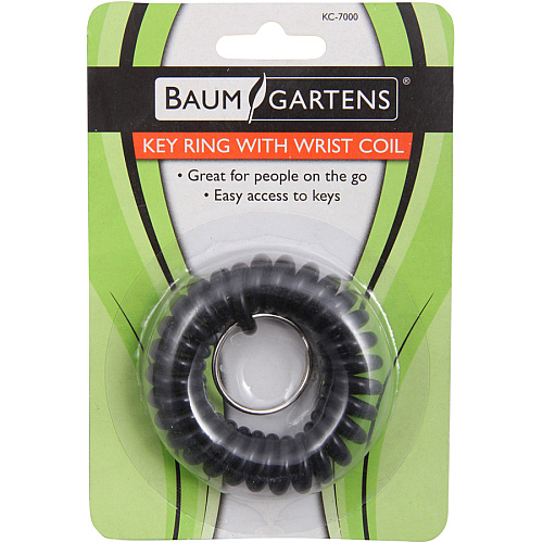 Baumgartens Plastic Wrist Coil Key Chains Assorted - 1 Each (KC7000)