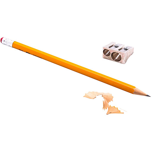 Baumgartens Two-hole Metal Pencil sharpener Handheld - 2 Hole(s) - 0.6" Height x 0.9" Width - Metal - Silver - 1 Each (MR2110)