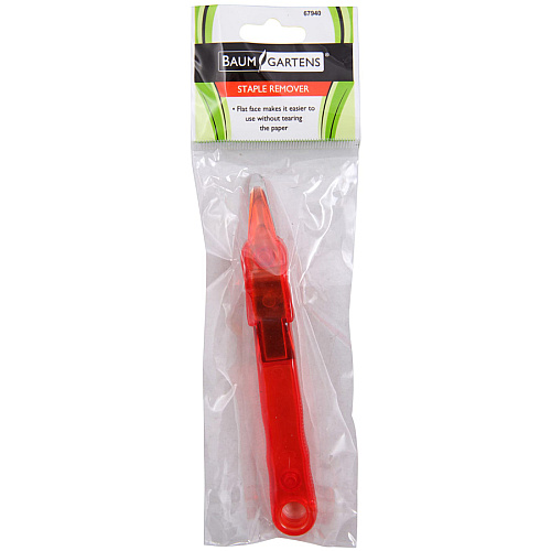 Baumgartens Translucent Slim Staple Remover Plastic - Assorted - Compact - 1 Each (67940)