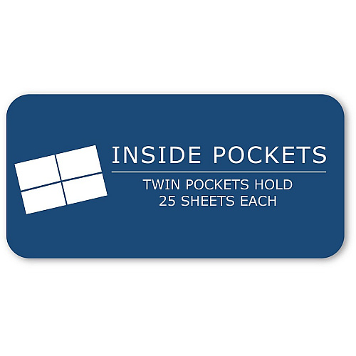 Roaring Spring Letter Pocket Folder 8 1/2" x 11" - 50 Sheets Capacity - 2 Internal Pocket(s) - 11 pt. - Paper - Assorted - Heavy Duty, Heavyweight - 100 / Carton (50200)