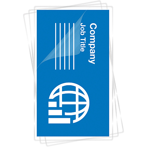 Fellowes Business Card Glossy Laminating Pouches Sheet Size Supported: Business Card - Laminating Pouch/Sheet Size: 3.75" Width x 7 mil Thickness - Type G - Glossy - for Document, Business Card - Durable - Clear - 100 / Pack (52059)