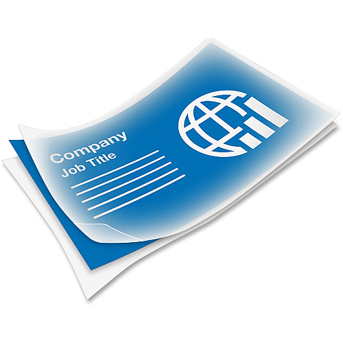 Fellowes Business Card Glossy Laminating Pouches Sheet Size Supported: Business Card - Laminating Pouch/Sheet Size: 3.75" Width x 7 mil Thickness - Type G - Glossy - for Document, Business Card - Durable - Clear - 100 / Pack (52059)