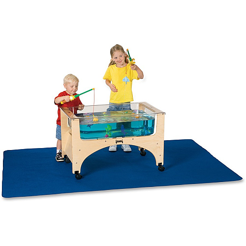 Jonti-Craft Rainbow Accents See-Thru Sensory Play Table 24.50" Height x 37" Width x 23" Depth - Classroom - Assembly Required - Baltic, Clear - Birch Frame Material - 1 Each (2871JC)
