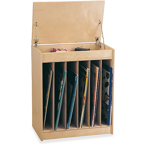 Jonti-Craft Rainbow Accents Big Book Write-n-Wipe Easel 30" Height x 24.5" Width x 15" Depth - Baltic - Rubber, Acrylic - 1 Each (0543JC)