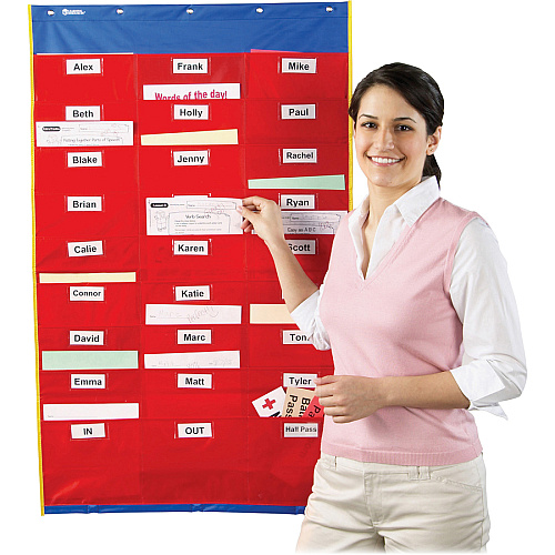 Learning Resources Storage Pocket Organization Station Theme/Subject: Learning - Skill Learning: Educational - 3-17 Year - 1 Each (LER2255)