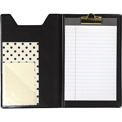 Samsill Professional Jr. Pad Holder Storage for Document - Polyvinyl Chloride (PVC) - Black - 1 Each (71400)