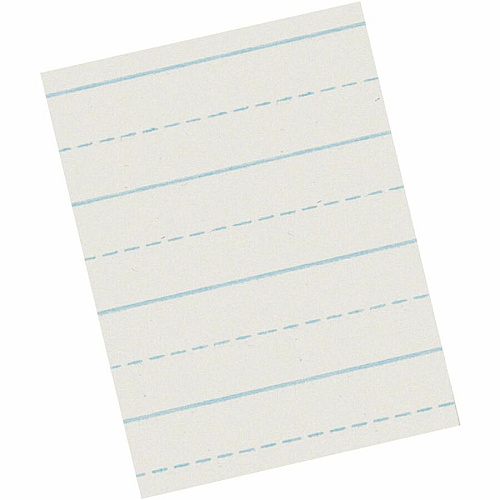 Pacon Alternate Dotted Ruled Newsprint - Letter 500 Sheets - 0.50" Ruled - 30 lb Basis Weight - Letter - 11" x 8 1/2" Sheet Size - White Paper - 500 / Ream (2623)