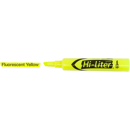 Avery&reg; Desk-Style Highlighters Chisel Marker Point - Fluorescent Yellow Ink - Water Based - 2 / Pack (24081)