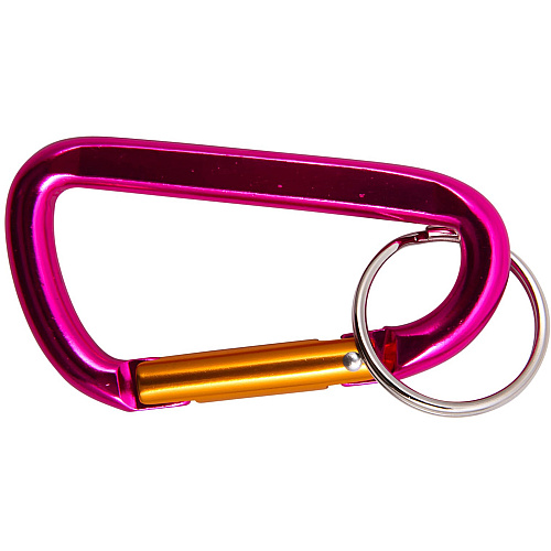Baumgartens 3" Carabiner Key Ring Metal - Orange, Silver, Blue, Purple - 1 Each (41020)