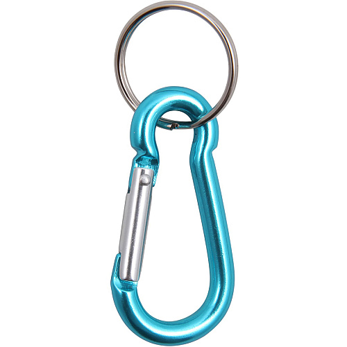 Baumgartens 2" Carabiner Key Ring Metal - Orange, Silver, Blue, Purple - 1 Each (41010)