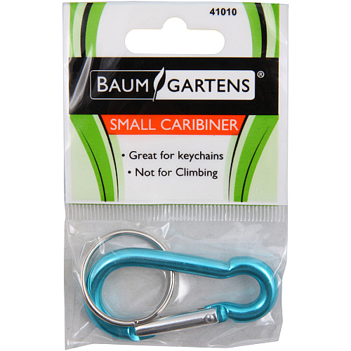 Baumgartens 2" Carabiner Key Ring Metal - Orange, Silver, Blue, Purple - 1 Each (41010)