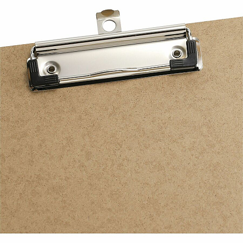 Officemate Recycled Low-profile Clipboard 1" Clip Capacity - 9" x 12 1/2" Sheet Size - Hardboard - Brown - 1 Each (83219)
