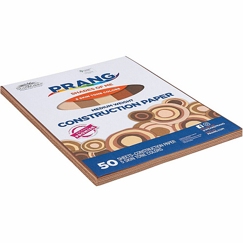 Prang Multicultural Construction Paper Art, Craft - 12" Width x 9" Length - Assorted - 50 / Pack (9509)