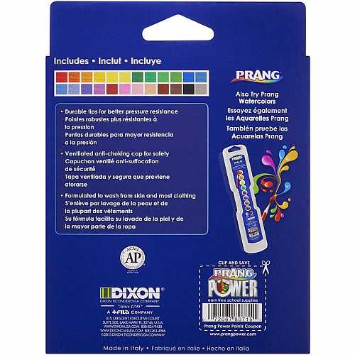 Prang Fine Line Markers 2 mm Fine Marker Point - Assorted Ink - 24 / Set (80715)