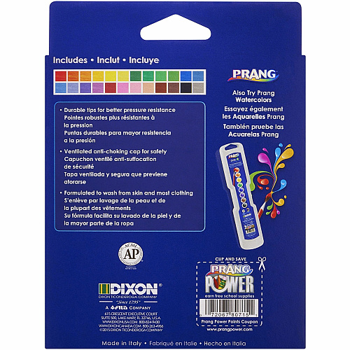 Prang Fine Line Markers 2 mm Fine Marker Point - Assorted Ink - 24 / Set (80715)
