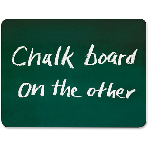Creativity Street 2-in-1 Personal Combo Board 12" (1 ft) Width x 9" (0.8 ft) Height - Dark Green Surface - 10 / Pack (988310)