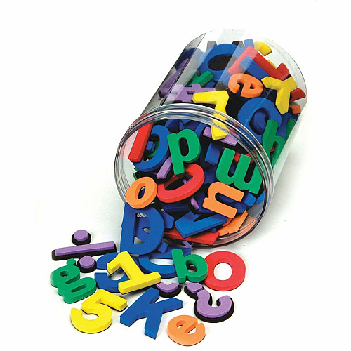 Creativity Street WonderFoam Magnetic Letters/Numbers Magnetic - Washable - Assorted - Foam - 130 / Set (4357)