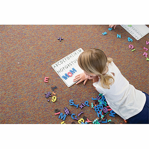 Creativity Street WonderFoam Magnetic Letters/Numbers Magnetic - Washable - Assorted - Foam - 130 / Set (4357)