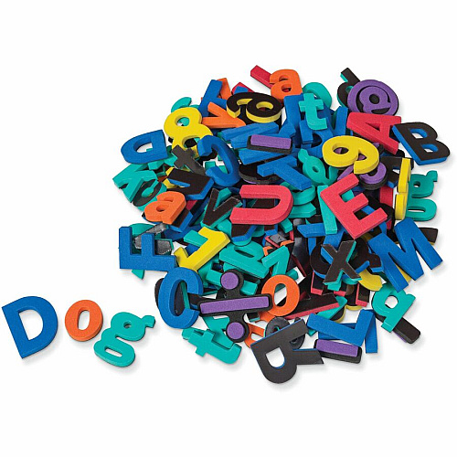 Creativity Street WonderFoam Magnetic Letters/Numbers Magnetic - Washable - Assorted - Foam - 130 / Set (4357)