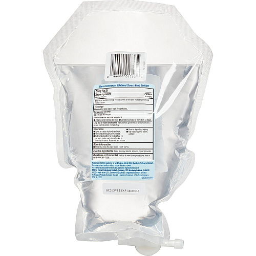 Clorox Commercial Solutions Hand Sanitizer Refill 1.06 quart - Kill Germs - Hand - Moisturizing - Clear - Bleach-free, Non-sticky, Non-greasy - 6 / Carton (01753)