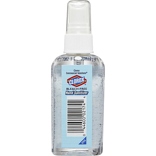 Clorox Commercial Solutions Hand Sanitizer Spray 2 fl oz - Spray Bottle Dispenser - Kill Germs - Hand - Moisturizing - Clear - Bleach-free, Non-sticky, Non-greasy - 1 Each (02174)