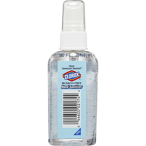 Clorox Commercial Solutions Hand Sanitizer Spray 2 fl oz - Spray Bottle Dispenser - Kill Germs - Hand - Moisturizing - Clear - Bleach-free, Non-sticky, Non-greasy - 1 Each (02174)