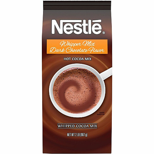 Nestea Nestle Hot Cocoa Whipper Mix Powder - 2 lb - Chocolate - 12 / Carton (42850)