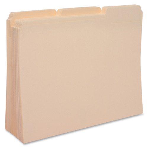 Business Source 1/3 Cut 1ply Top Tab Manila Folders (17525