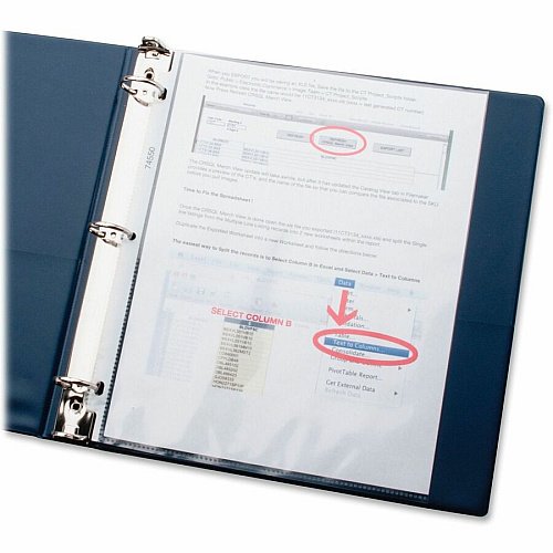 Business Source Top-Loading Poly Sheet Protectors 3.3 mil Thickness - For Letter 8 1/2" x 11" Sheet - 3 x Holes - Ring Binder - Rectangular - Clear - Polypropylene - 100 / Box (BSN74550)