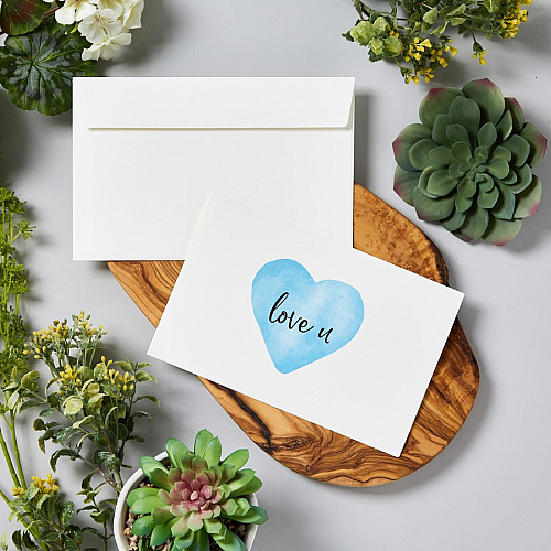Avery&reg; Half-Fold Greeting Cards, Textured, Uncoated, 5-1/2" x 8-1/2" , 30 Cards (3378) 5 1/2" x 8 1/2" - Textured - Uncoated, Heavyweight - White - 30/Pack - 6 / Carton (03378)