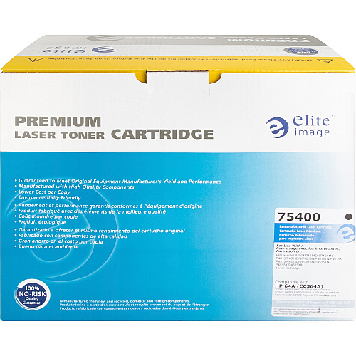 Elite Image Remanufactured Toner Cartridge - Alternative for HP 64A (CC364A) 10000 Pages (75400)