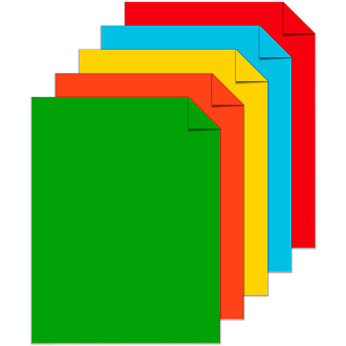 Astrobrights Color Paper - Assorted Letter - 8 1/2" x 11" - 24 lb Basis Weight - Green Seal - Acid-free, Lignin-free - Gamma Green, Re-entry Red, Orbit Orange, Sunburst Yellow - 500 / Ream (22226)