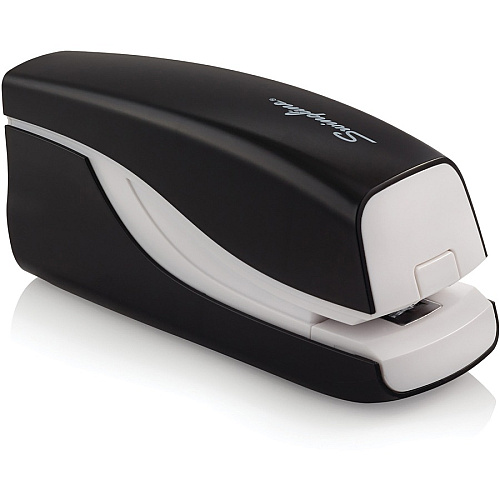 Swingline Breeze Automatic Stapler Staples Upto 20 Sheet of 20lb Paper - Holds Upto 105 Staple - Half Strip - Staple Size: 0.25" - 4 x AA - Black - 1 Each (42132)