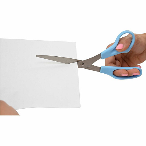 Westcott 8" All Purpose Straight Scissors 8" Overall Length - Straight-left/right - Stainless Steel - Assorted - 3 / Pack (13404)