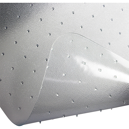 Cleartex Ultimat&reg; Polycarbonate Rectangular Chair Mat for Carpets over 1/2" - 48" x 53" Carpeted Floor, Floor, Home, Office - 53" Length x 48" Width x 0.110" Depth x 0.110" Thickness - Rectangular - Polycarbonate - Clear - 1 Each - TAA Com (1113427ER)