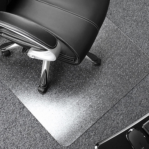 Cleartex Ultimat&reg; Polycarbonate Rectangular Chair Mat for Carpets over 1/2" - 48" x 53" Carpeted Floor, Floor, Home, Office - 53" Length x 48" Width x 0.110" Depth x 0.110" Thickness - Rectangular - Polycarbonate - Clear - 1 Each - TAA Com (1113427ER)
