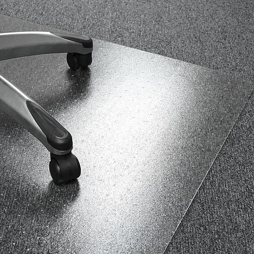 Cleartex Ultimat Ultimat&reg; Polycarbonate Rectangular Chair Mat for Carpets over 1/2" - 48" x 60" Carpeted Floor, Floor, Home, Office - 60" Length x 48" Width x 0.110" Depth x 0.110" Thickness - Rectangular - Polycarbonate - Clear - 1 Each - (1115227ER)