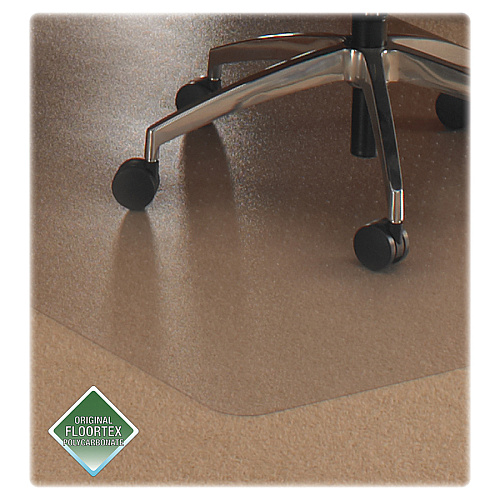 Cleartex Ultimat Ultimat&reg; Polycarbonate Rectangular Chair Mat for Carpets over 1/2" - 48" x 60" Carpeted Floor, Floor, Home, Office - 60" Length x 48" Width x 0.110" Depth x 0.110" Thickness - Rectangular - Polycarbonate - Clear - 1 Each - (1115227ER)
