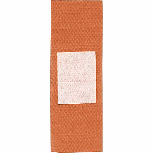 Medline Comfort Cloth Adhesive Fabric Bandages 1" Width x 3" Length - Tan - 100 / Box (NON25660)