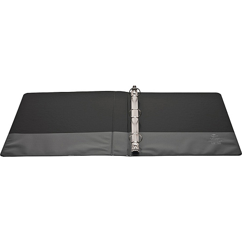 Business Source Round-ring View Binder 1" Binder Capacity - Letter - 8 1/2" x 11" Sheet Size - 225 Sheet Capacity - Fastener(s): Round Ring - Pocket(s): 2, Internal - Polypropylene, Chipboard - Black - Wrinkle-free, Gap-free Ring, Clear Overlay (BSN09952)
