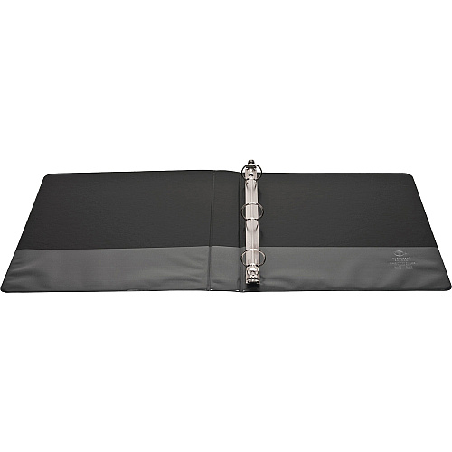 Business Source Round-ring View Binder 1" Binder Capacity - Letter - 8 1/2" x 11" Sheet Size - 225 Sheet Capacity - Fastener(s): Round Ring - Pocket(s): 2, Internal - Polypropylene, Chipboard - Black - Wrinkle-free, Gap-free Ring, Clear Overlay (BSN09952)