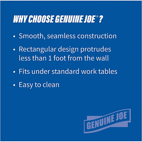 Genuine Joe 23 Gallon Recycling Container 23 gal Capacity - Rectangular - 30" Height x 22.5" Width x 11" Depth - Blue, White - 1 Each (GJO57258)